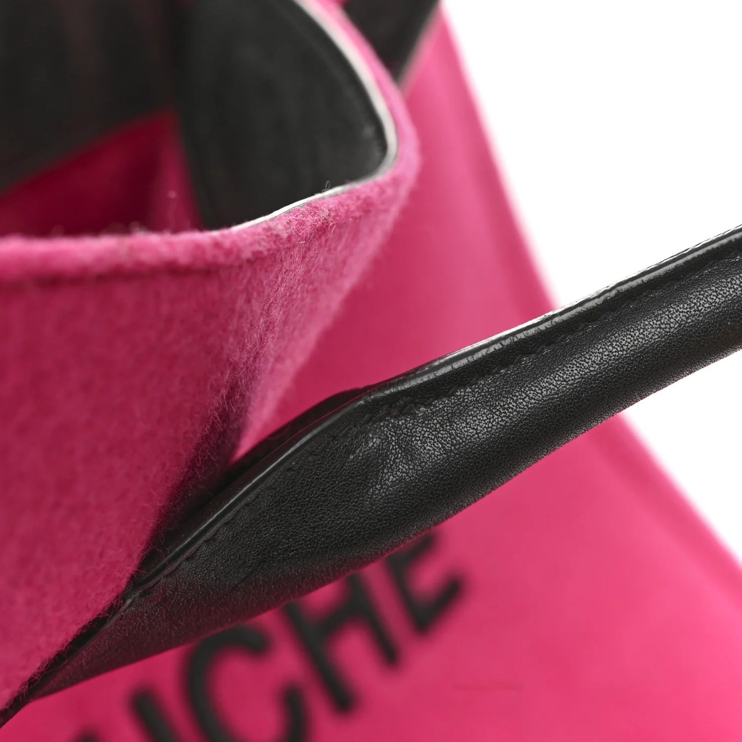Wool Rive Gauche Tote Fuchsia
