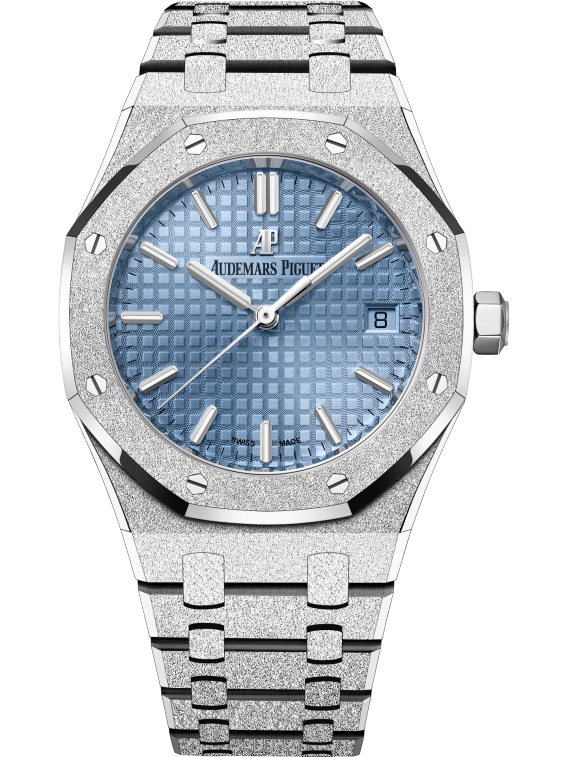 Audemars Piguet Royal Oak Frosted Gold Selfwinding 34mm Blue Dial 77353BC.GG.1263BC.01