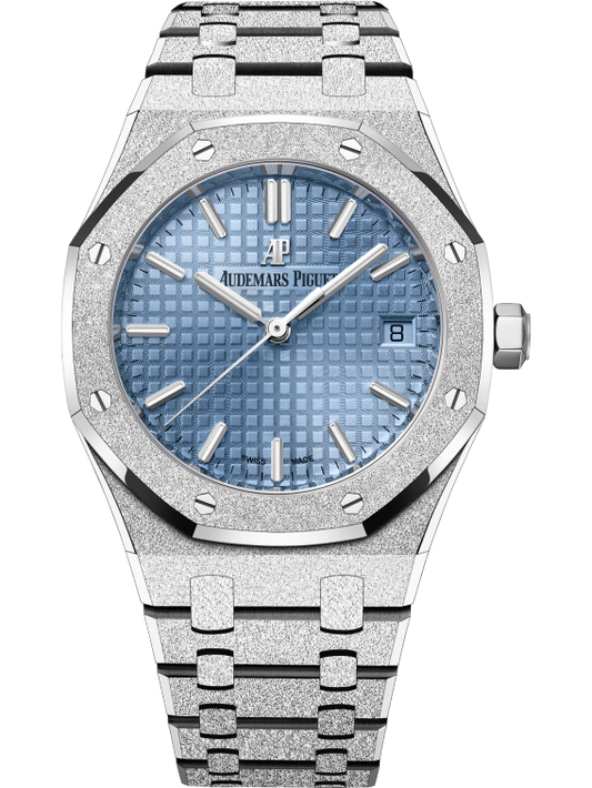 Audemars Piguet Royal Oak Frosted Gold Selfwinding 34mm Blue Dial 77353BC.GG.1263BC.01