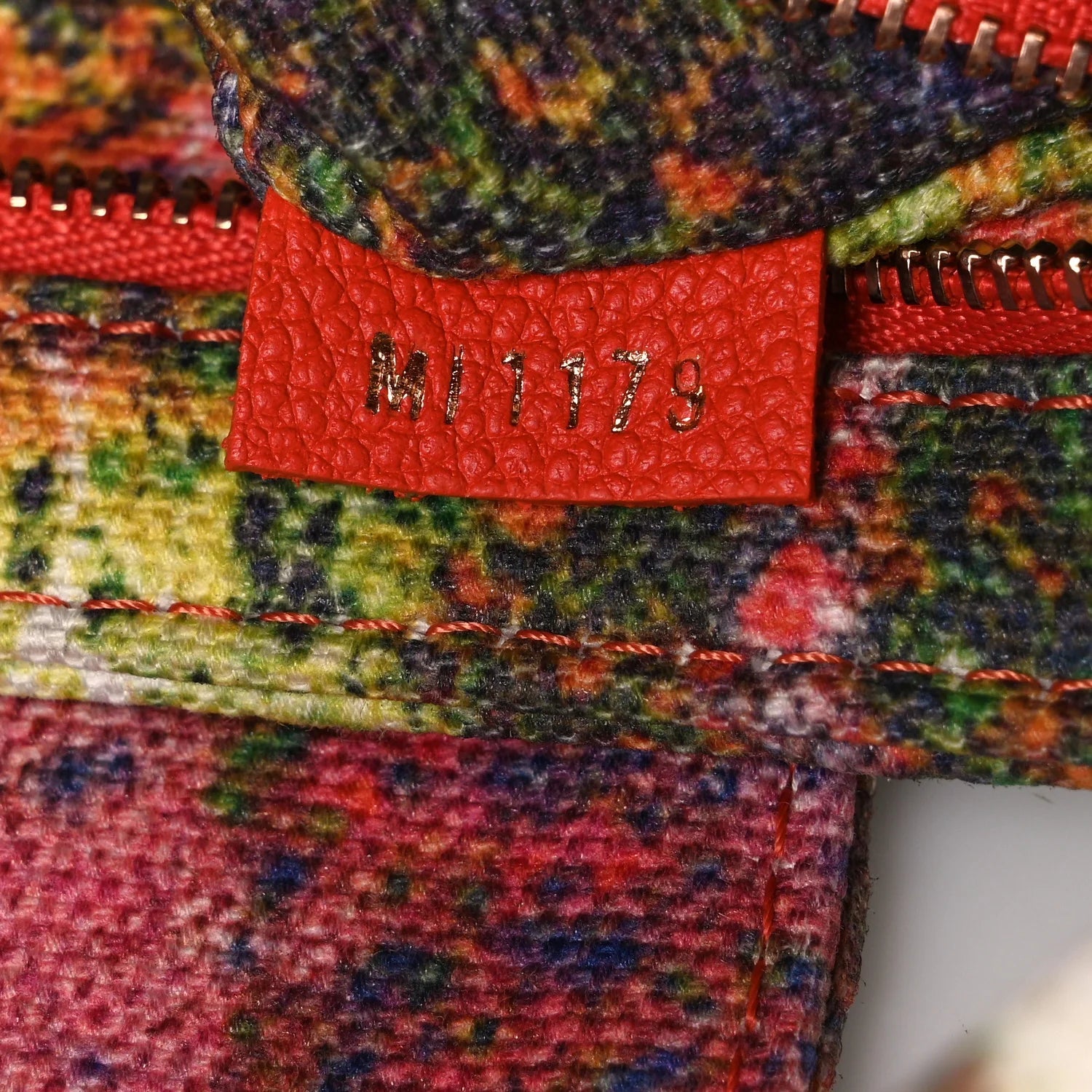 X SAM FELLS Canvas Embroidered Arty Capucines PM Multicolor