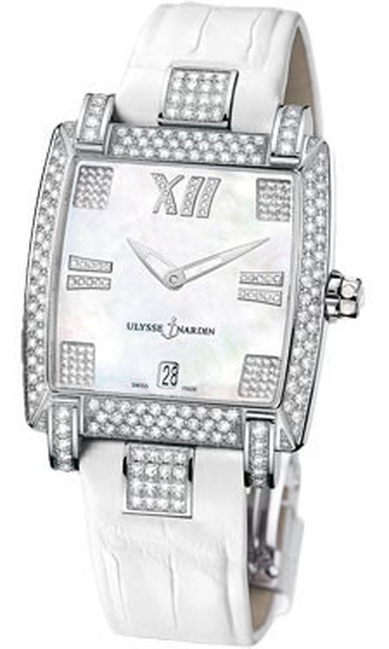 '- Caprice - White Gold - Leather Strap