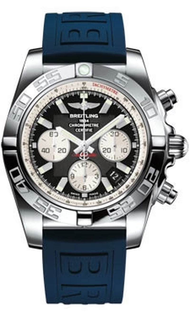 '- Chronomat 44 Steel Polished Bezel - Diver Pro III Strap