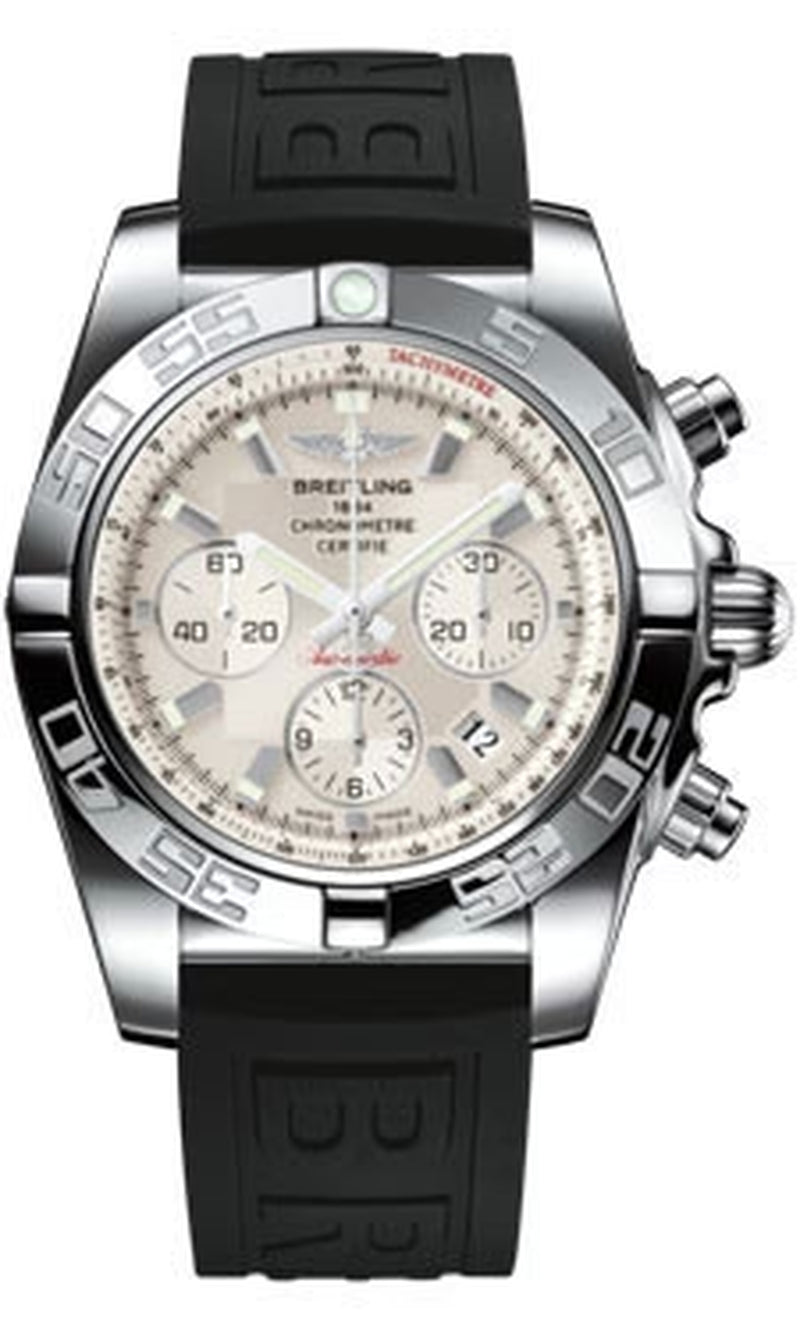 '- Chronomat 44 Steel Polished Bezel - Diver Pro III Strap