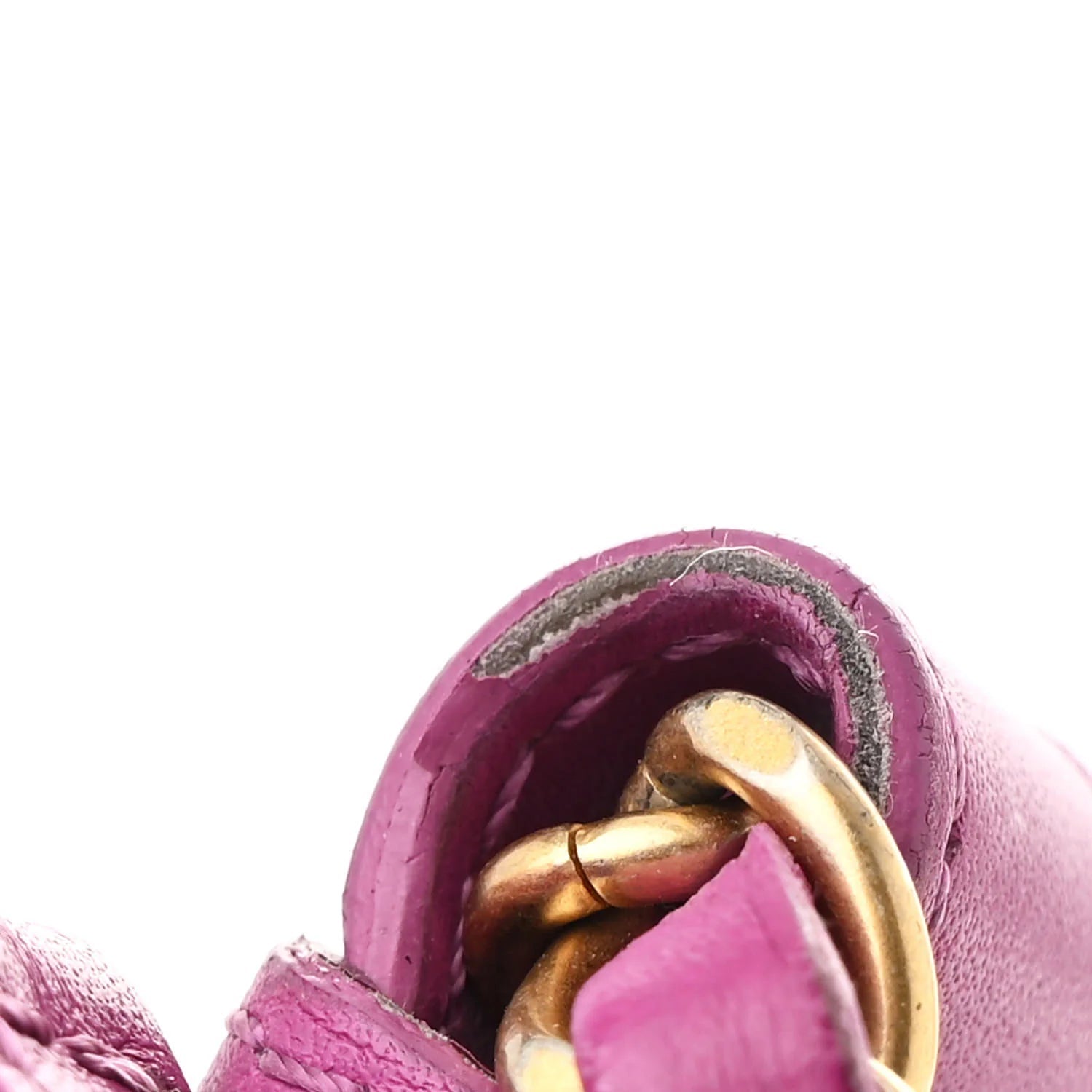 Wool Tweed Giant Logo Waist Bag Magenta