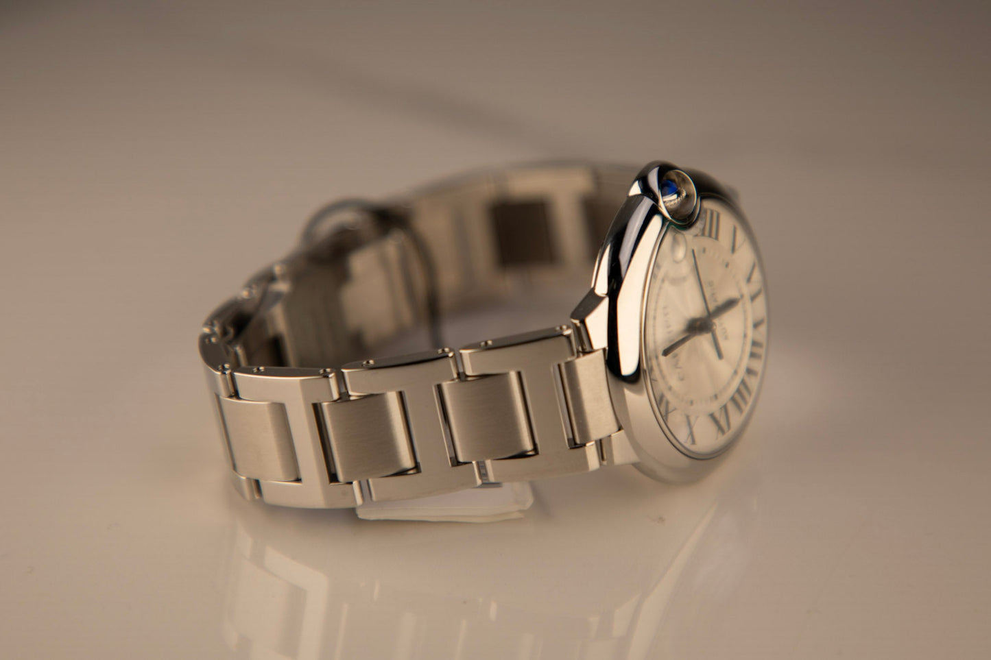 Cartier Ballon Bleu 40 mm Steel Silver Dial Bracelet WSBB0040