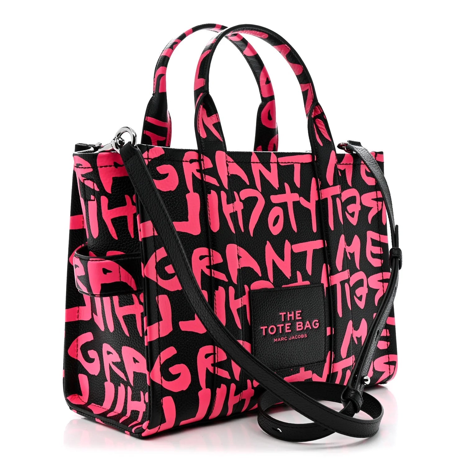 X STEPHEN SPROUSE Grained Calfskin Medium the Tote Bag Pink