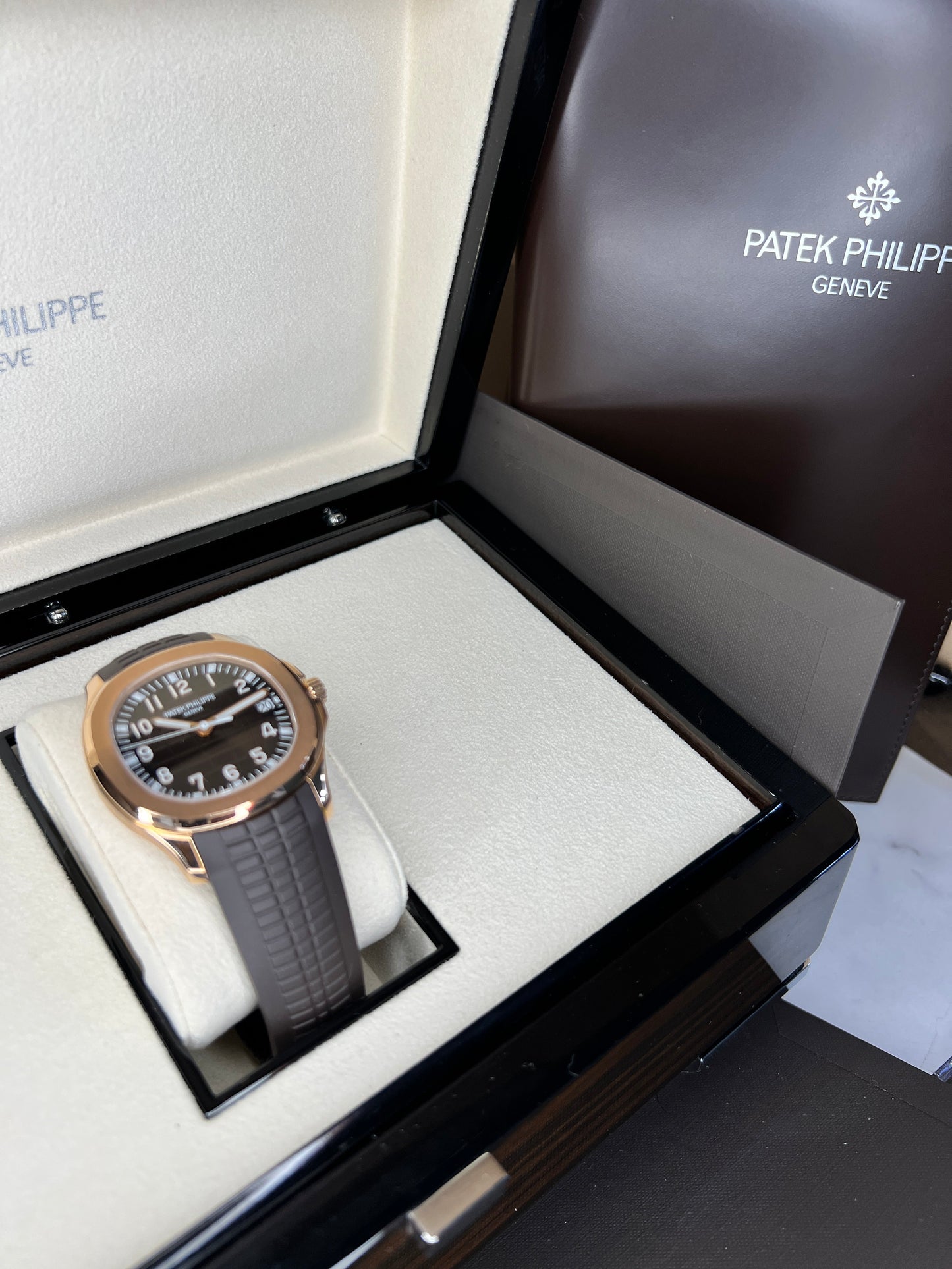 Patek Philippe Aquanaut 5167R-001 Rose Gold on Rubber Strap