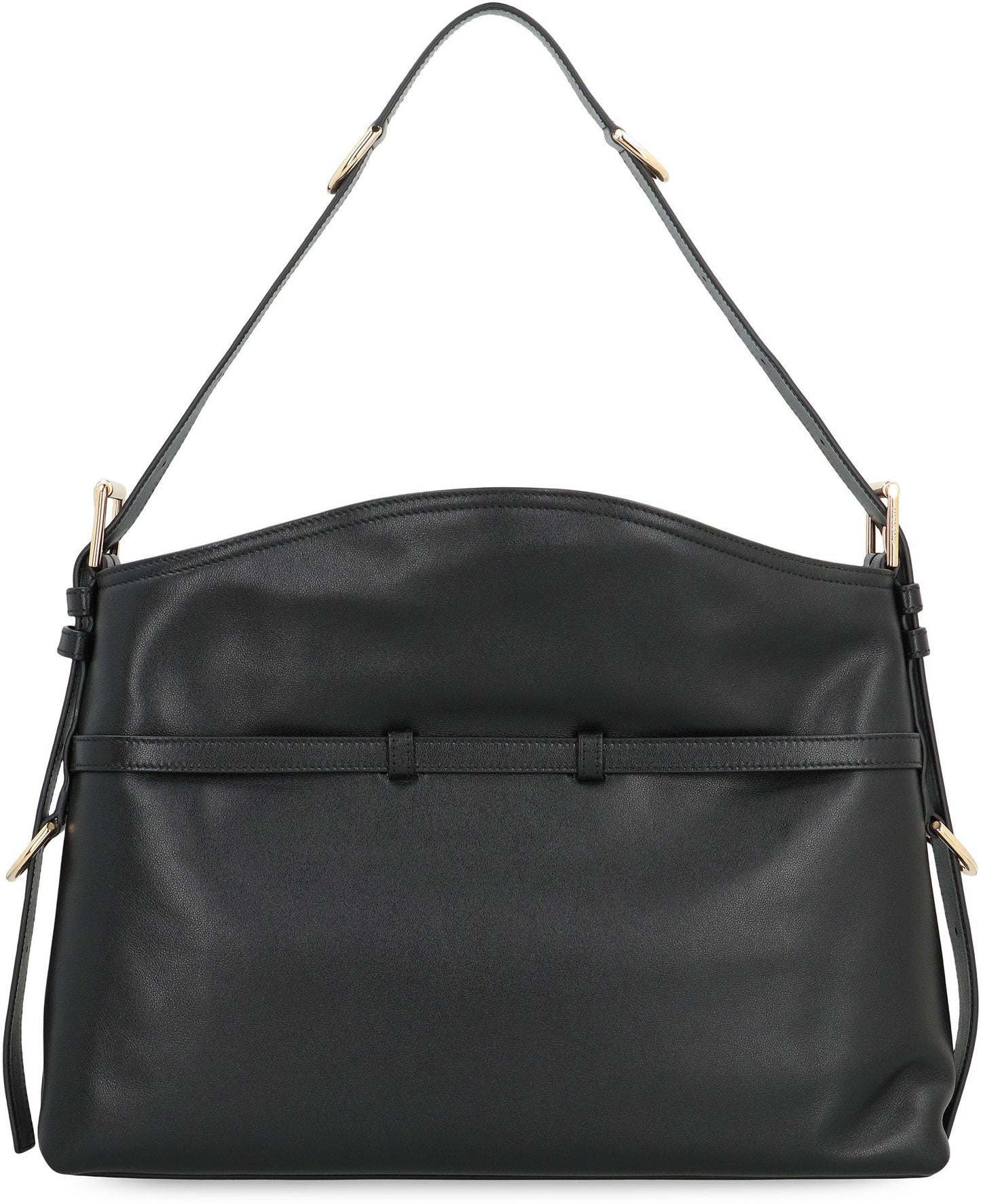 VOYOU MEDIUM BLACK BAG in GLOSSY LEATHER