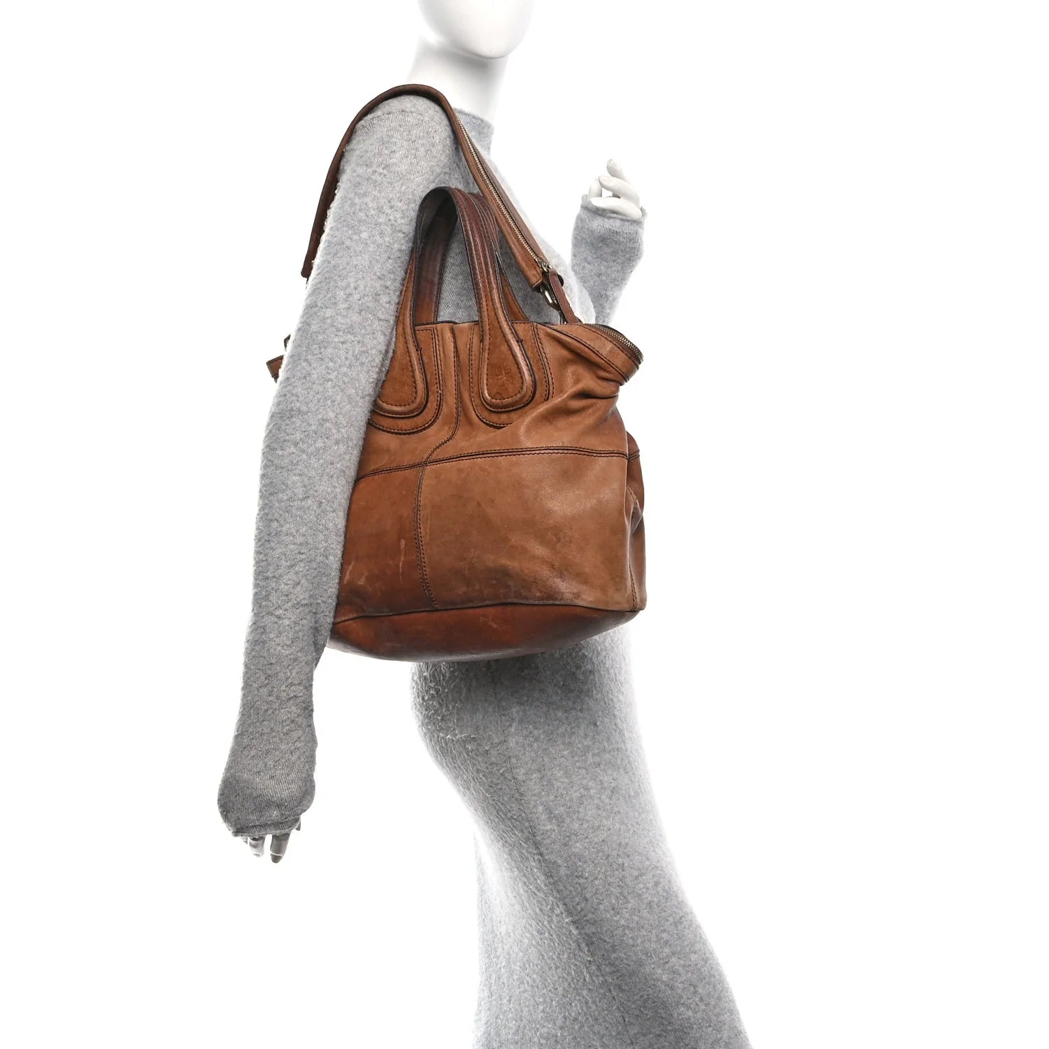 Wrinkled Lambskin Medium Nightingale Tan