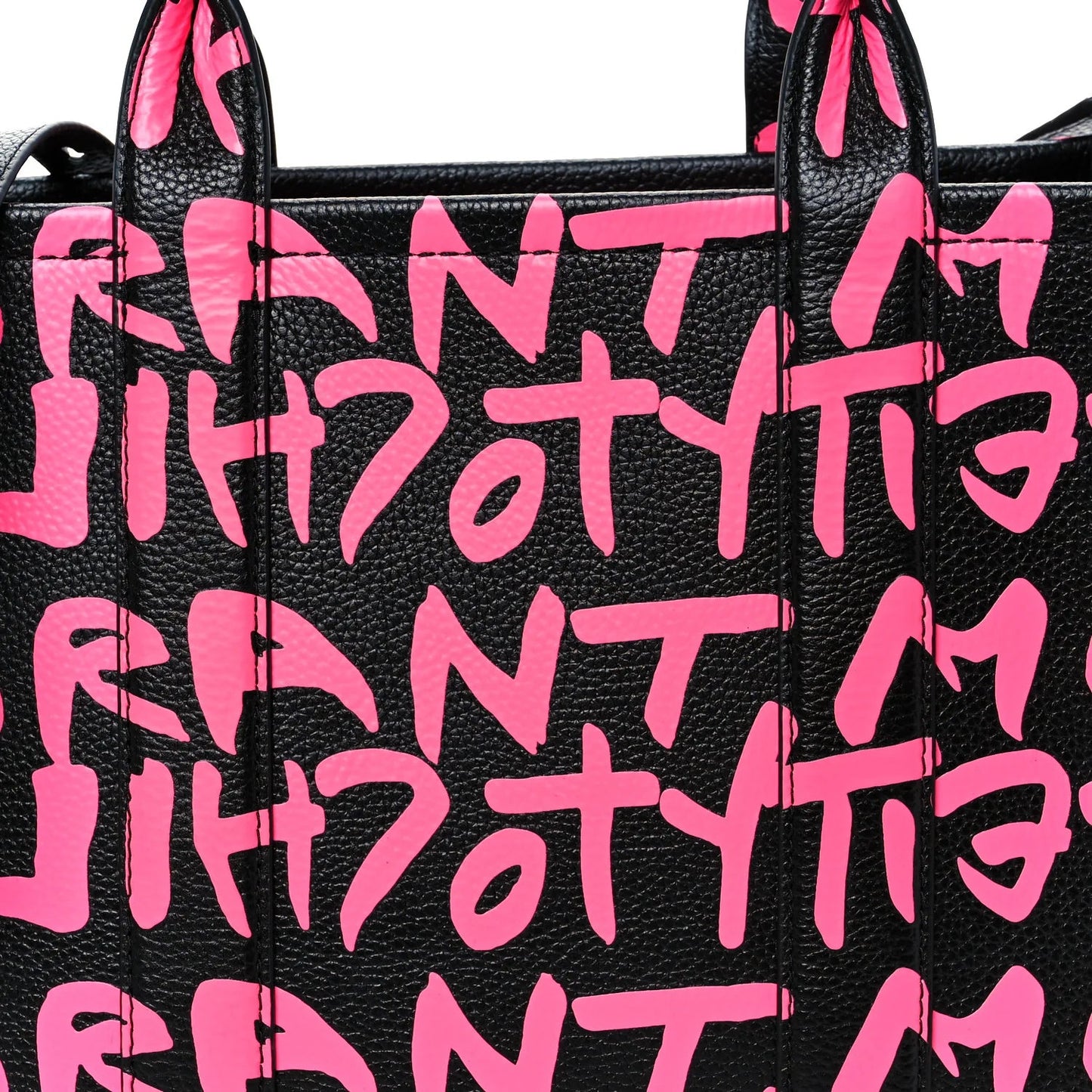 X STEPHEN SPROUSE Grained Calfskin Medium the Tote Bag Pink