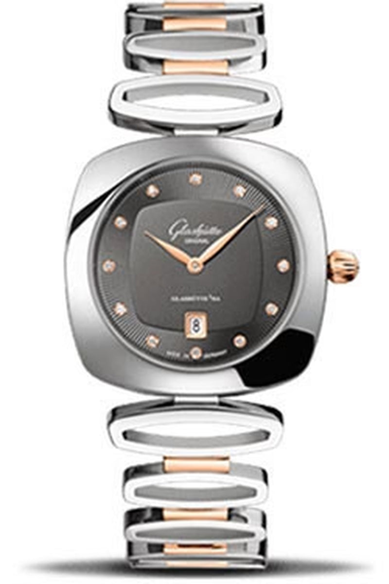 '- Ladies Collection - Pavonina Stainless Steel and Red Gold - Grey