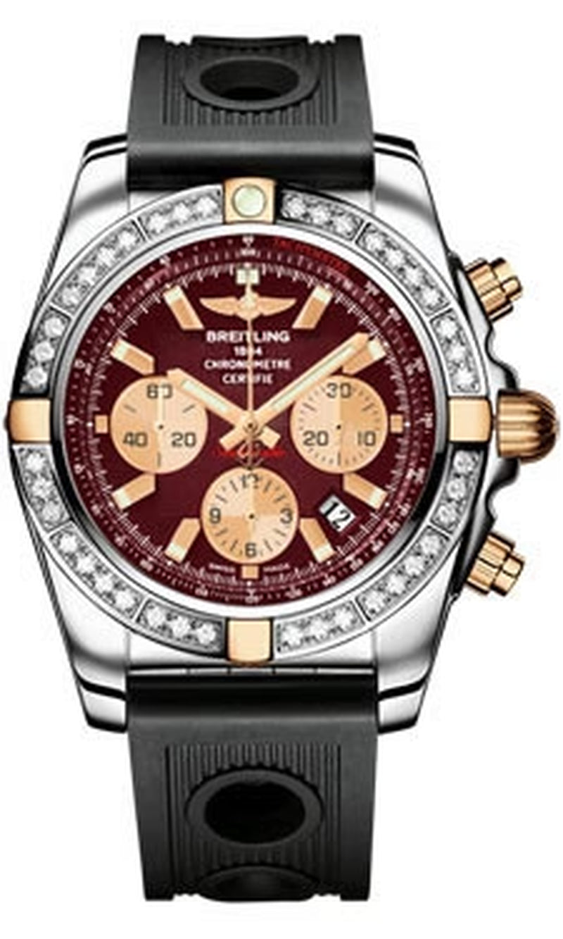 '- Chronomat 44 Two-Tone 40 Diamond Bezel - Ocean Racer Strap