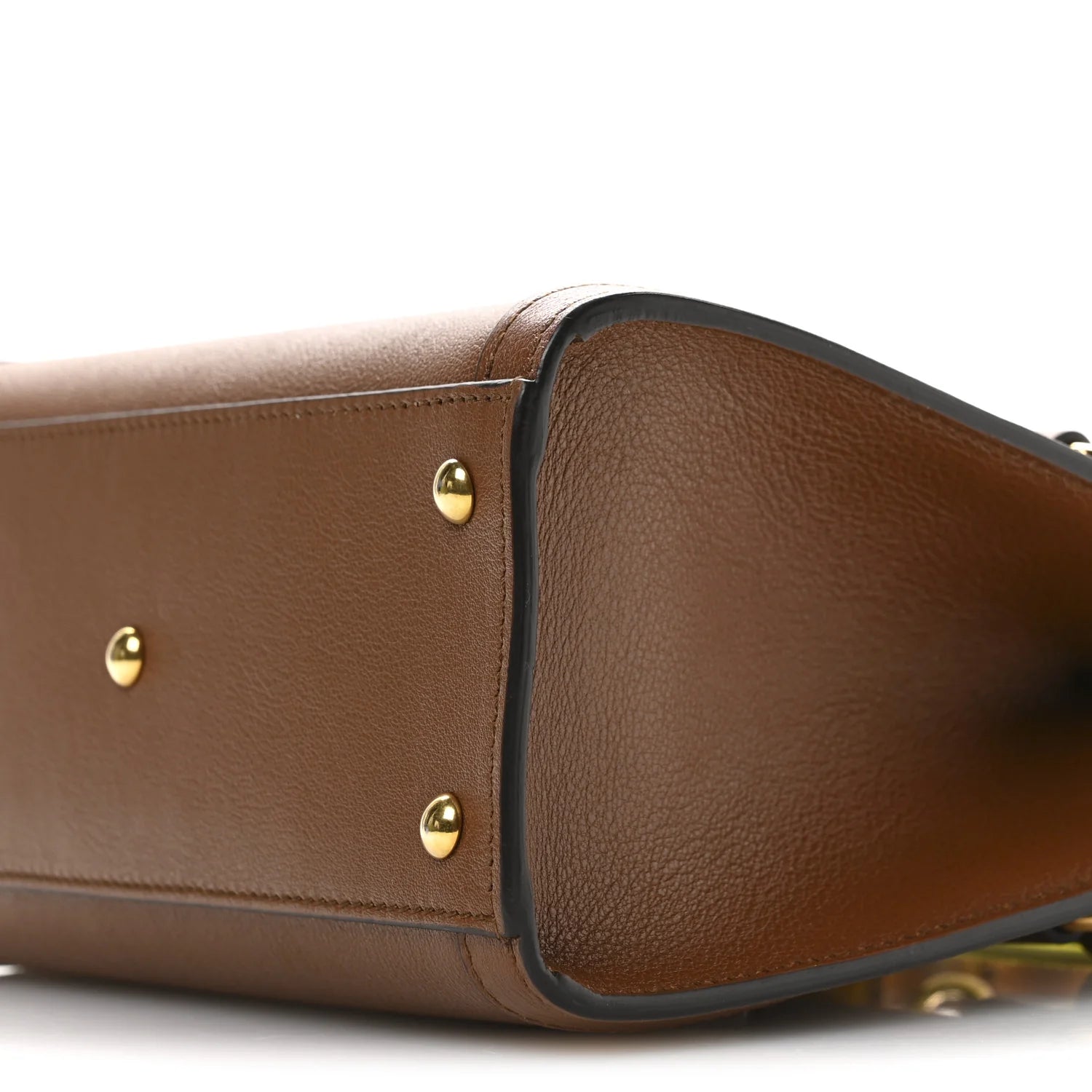 Wonka Grain Calfskin Mini Diana Tote Bag Cuir Yellow Fluo