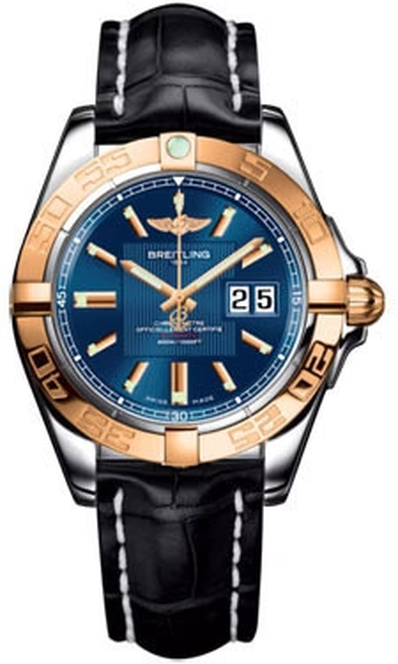 '- Galactic 41 Steel-Rose Gold - Croco Strap