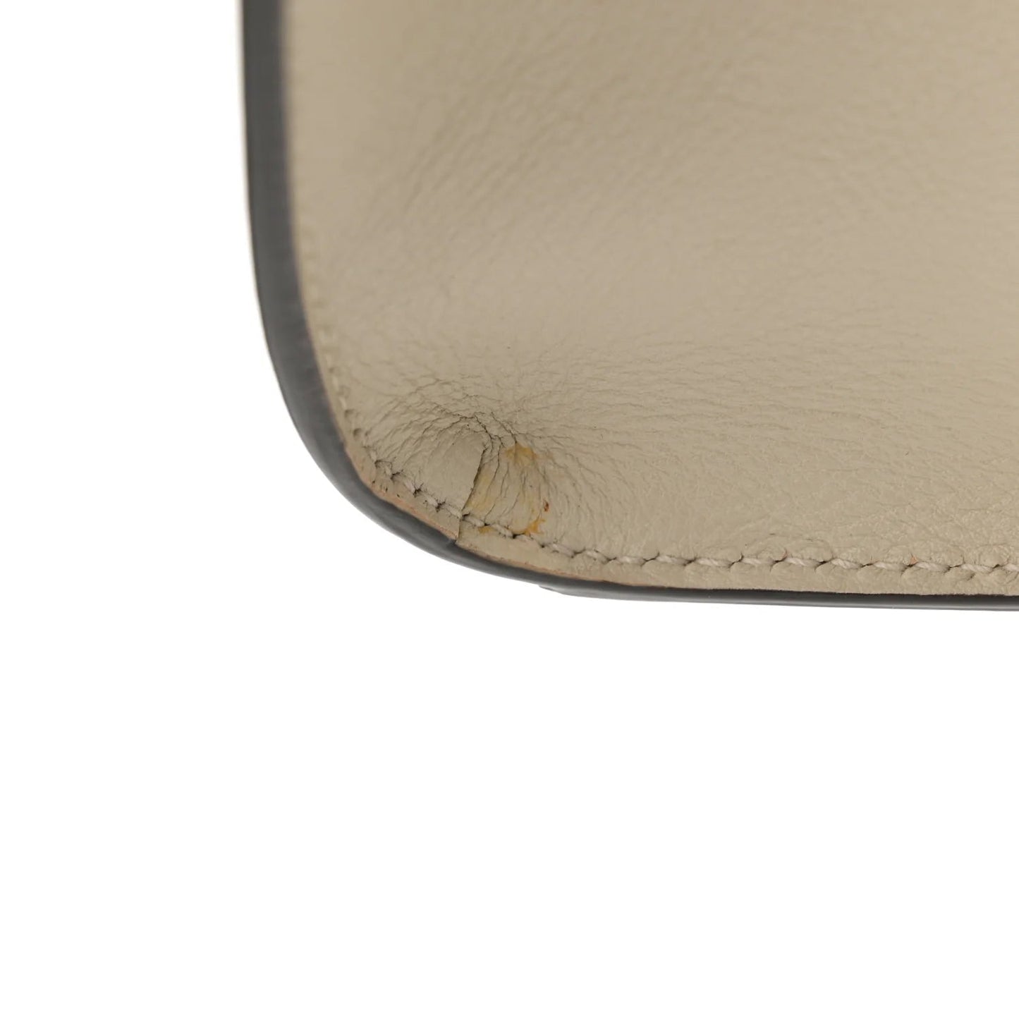 Wonka Grain Calfskin Mini Diana Tote Bag Mystic White