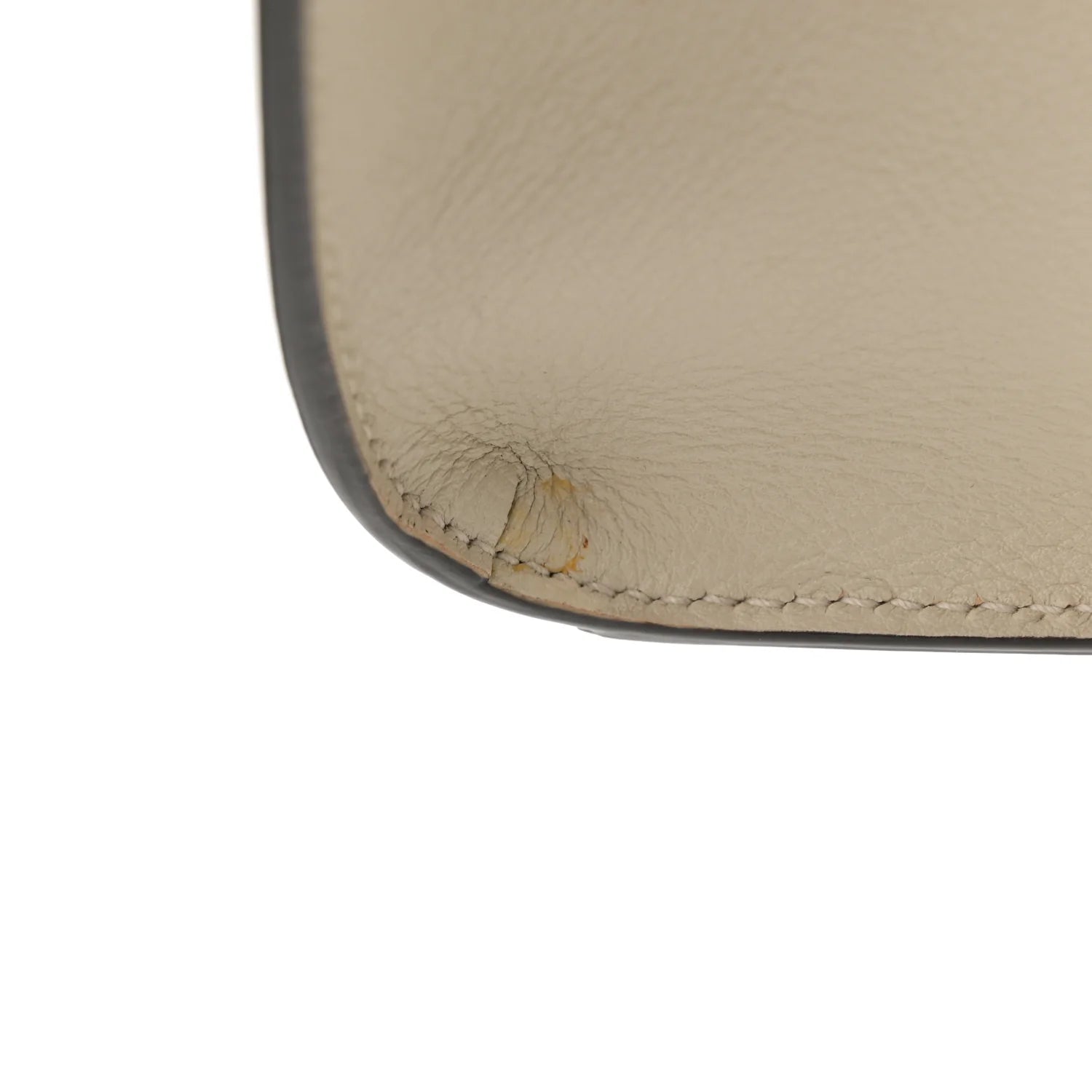 Wonka Grain Calfskin Mini Diana Tote Bag Mystic White