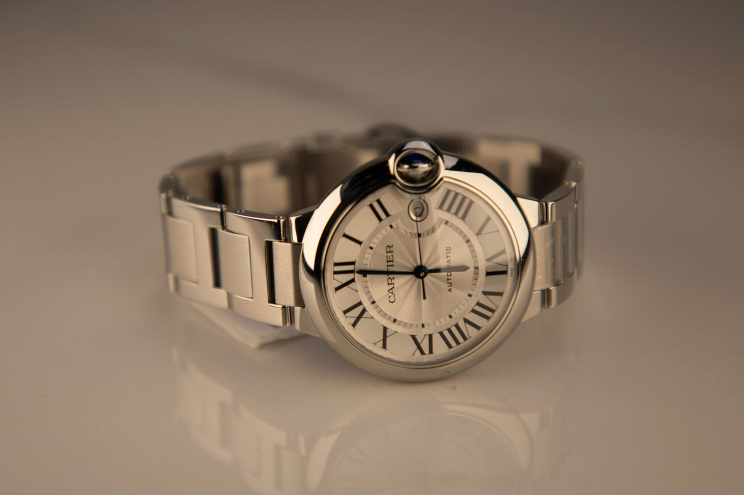 Cartier Ballon Bleu 40 mm Steel Silver Dial Bracelet WSBB0040