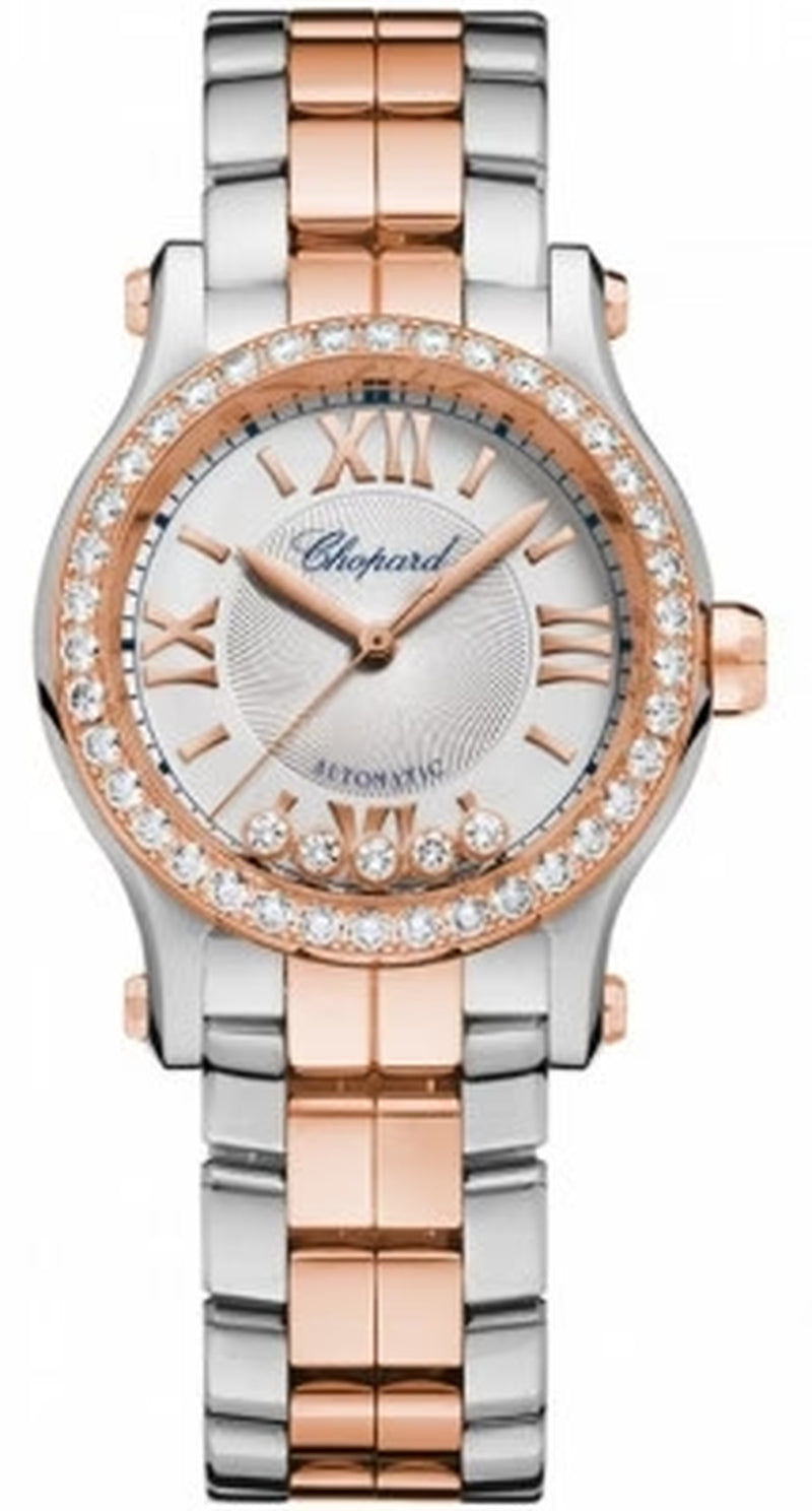 '- Happy Sport Automatic - round Mini 30Mm - Stainless Steel and Rose Gold