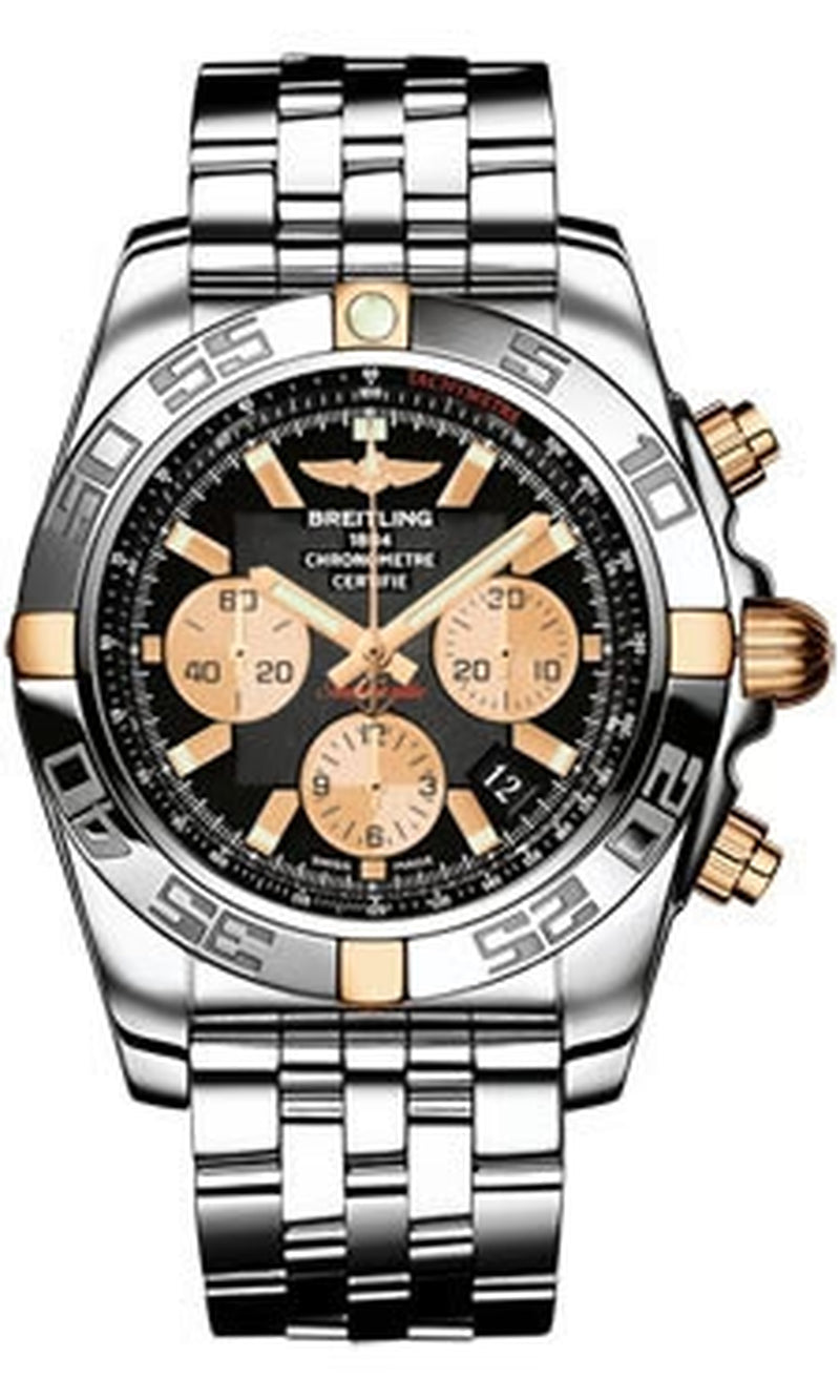 '- Chronomat 44 Two-Tone Polished Bezel - Pilot Bracelet
