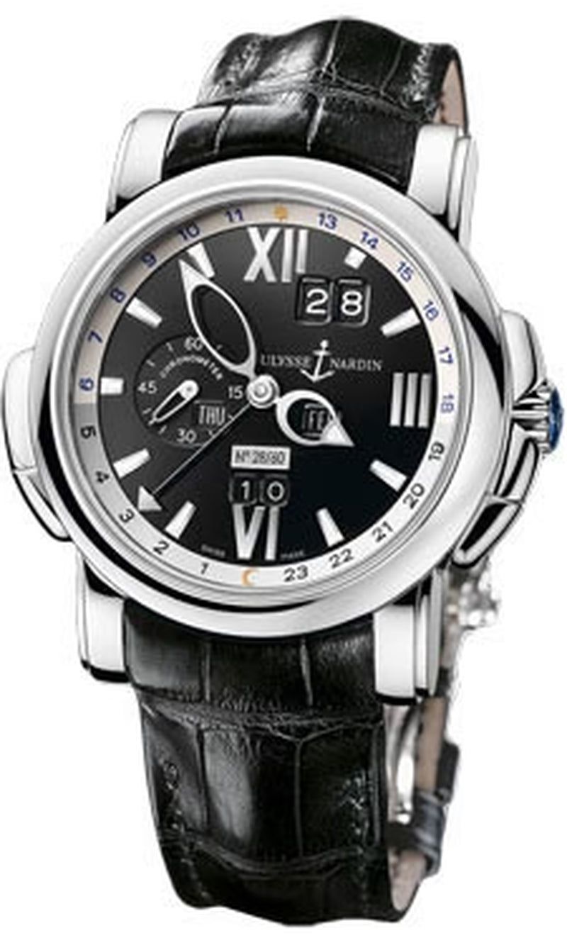 '- GMT Perpetual 42 Mm - White Gold - Leather Strap