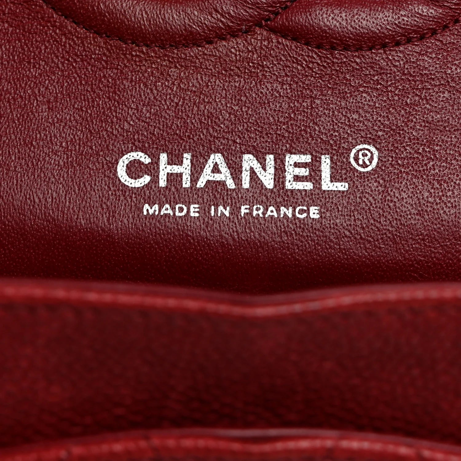 Washed Caviar Quilted 2.55 Reissue 225 Bijoux Chain Flap Red