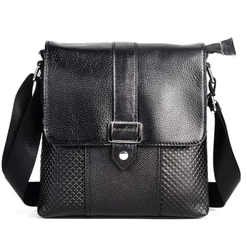 Cross-border Genuine Leather Men's Top Grain Cowhide Crossbody Single Shoulder Bag