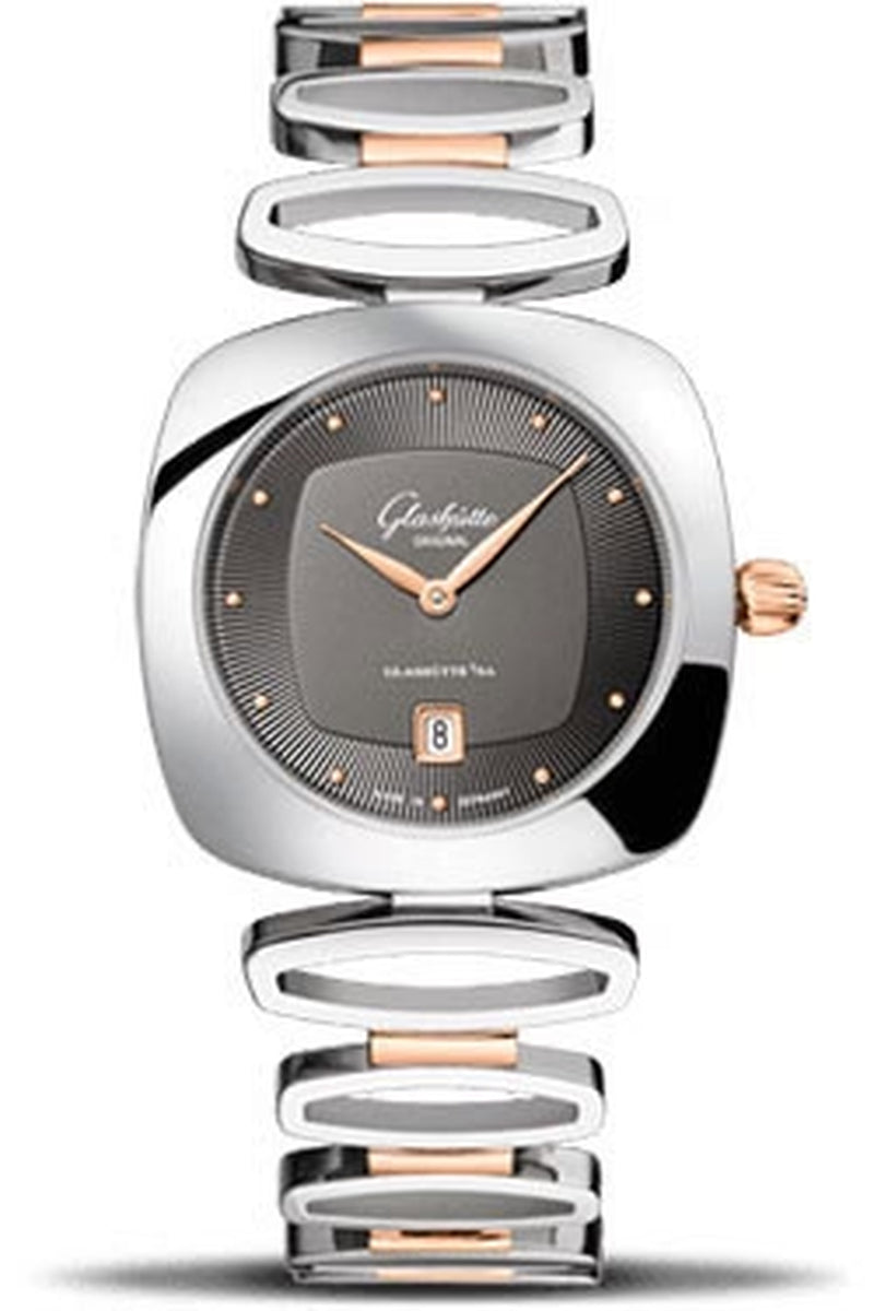 '- Ladies Collection - Pavonina Stainless Steel and Red Gold - Grey