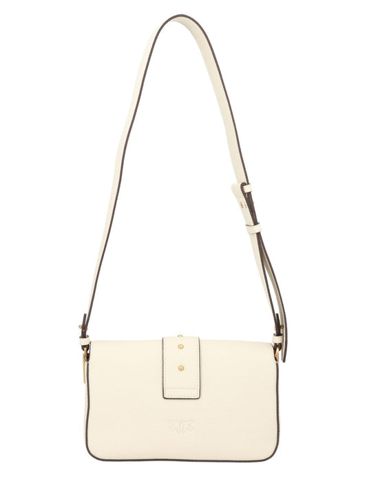 WHITE LEATHER SHOULDER BAG