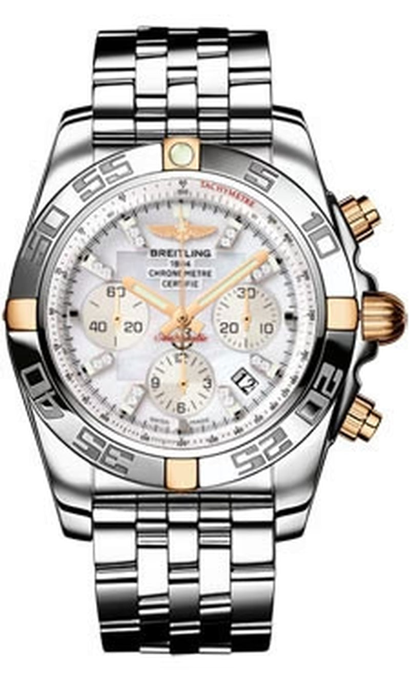 '- Chronomat 44 Two-Tone Polished Bezel - Pilot Bracelet
