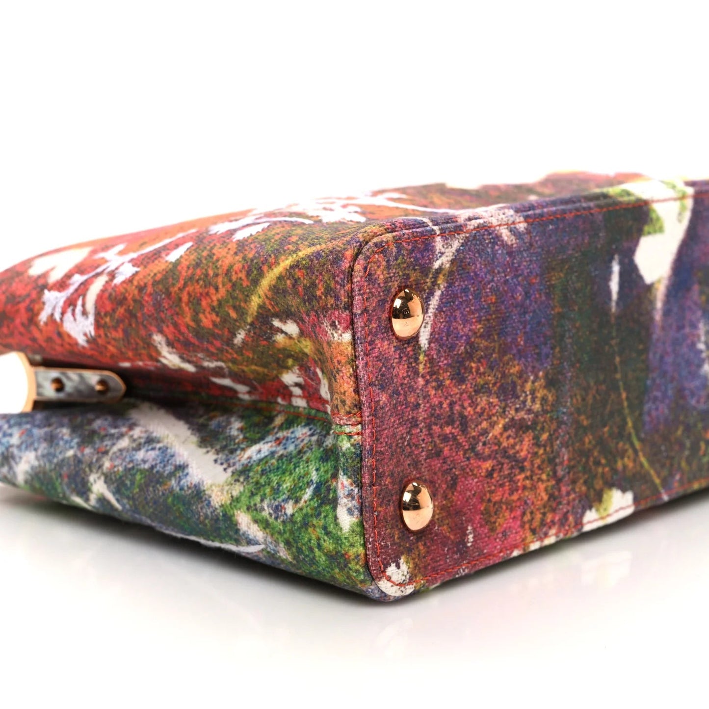 X SAM FELLS Canvas Embroidered Arty Capucines PM Multicolor