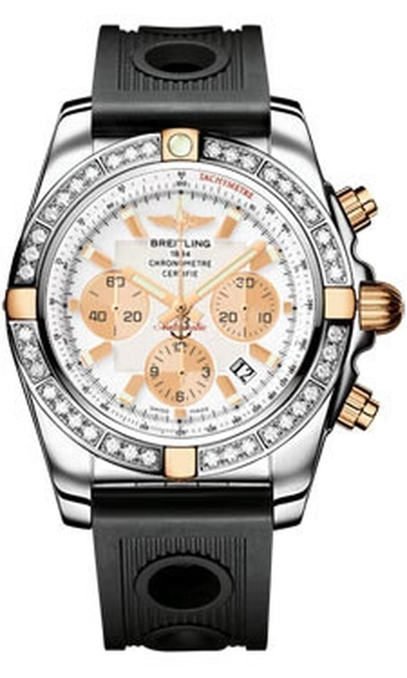 '- Chronomat 44 Two-Tone 40 Diamond Bezel - Ocean Racer Strap