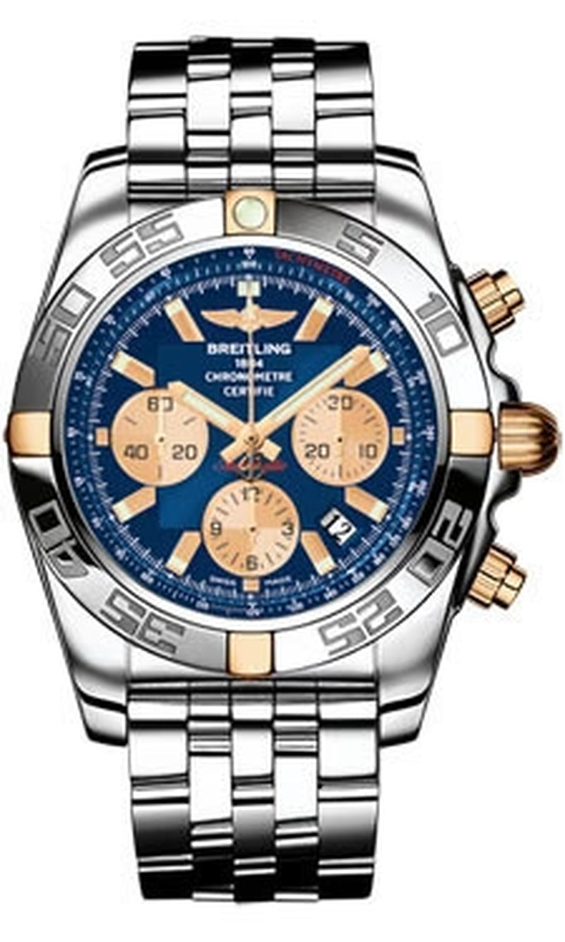 '- Chronomat 44 Two-Tone Polished Bezel - Pilot Bracelet