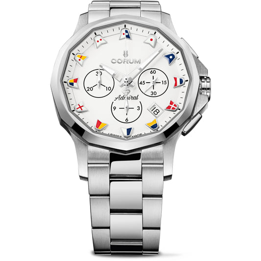 Corum Admiral 42mm white & Stainless