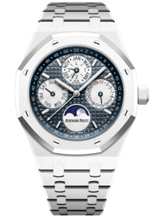 Audemars Piguet Piguet Royal Oak Ceramic Perpetual Calendar Index Dial Watch 26579CB.OO.1225CB.01