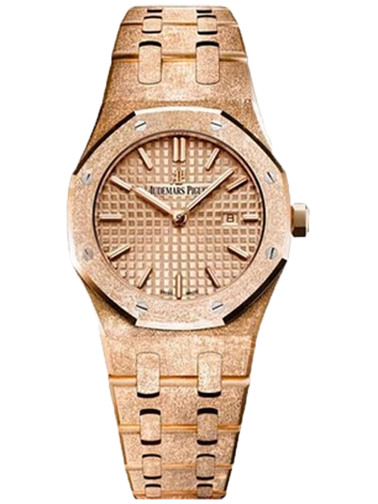 Audemars Piguet Royal Oak Frosted Gold Quartz Watch 67653OR.GG.1263OR.02