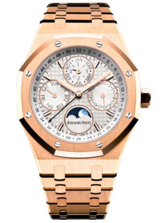 Audemars Piguet Royal Oak Rose Gold Watch Perpetual Calendar 26574OR.OO.1220OR.01 | Complete Set