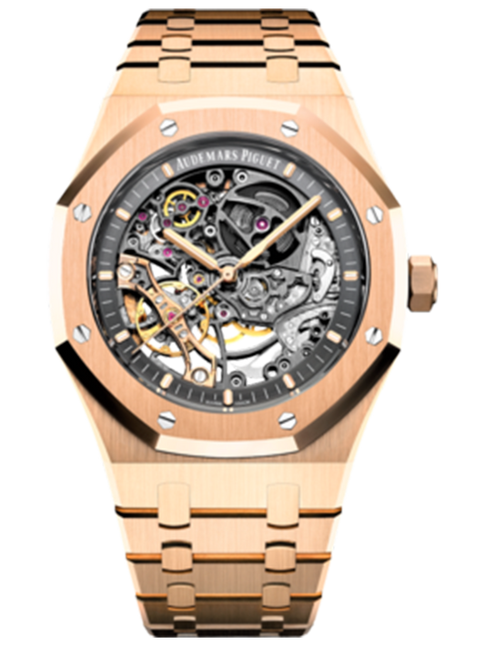 Audemars Piguet Royal Oak Rose Gold Openworked Watch 15407OR.OO.1220OR.01