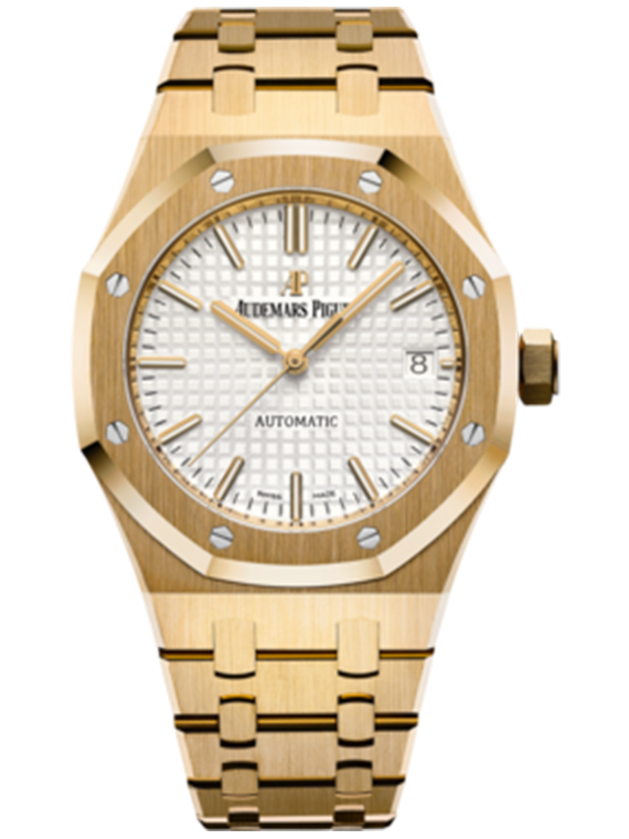 Audemars Piguet Royal Oak Selfwinding Silver dial 37mm Yellow gold 15450BA.OO.1256BA.01