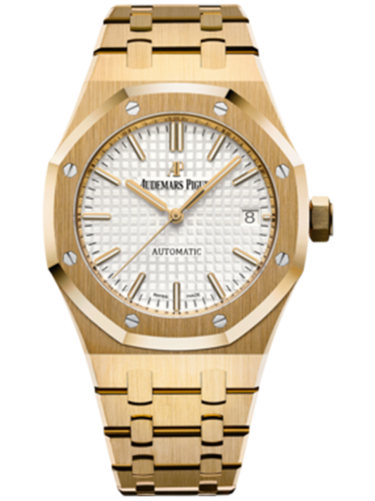 Audemars Piguet Royal Oak Selfwinding Silver dial 37mm Yellow gold 15450BA.OO.1256BA.01
