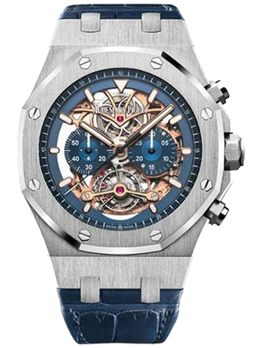 Audemars Piguet Royal Oak Tourbillon Chronograph Openworked Watch 26347PT.OO.D315CR.01