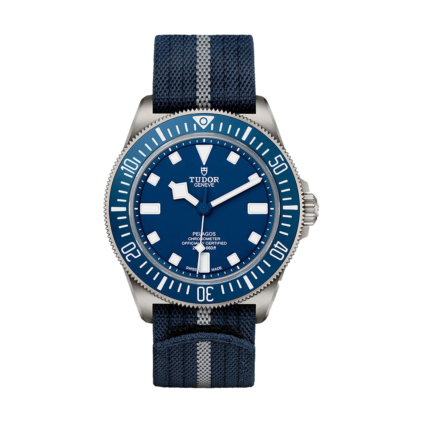 Tudor Pelagos FXD 42 mm Navy Blue Dial Titanium Fabric Strap M25707B/24-0001