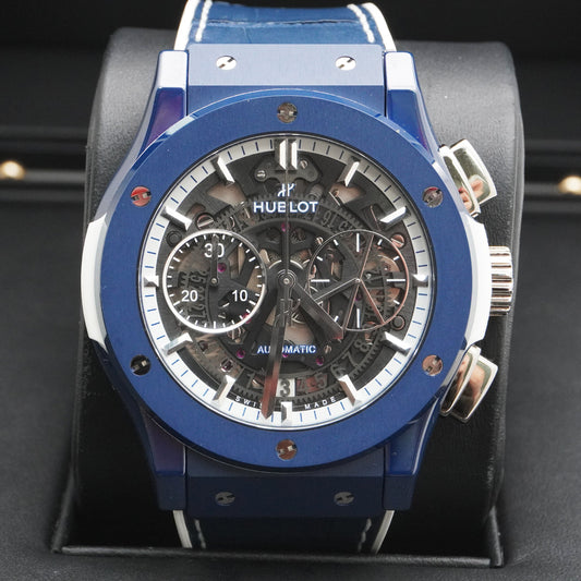 Hublot Classic Fusion Blue Ibiza Limited Edition Blue Ceramic 45mm 525.EX.0129.LR.IBZ22