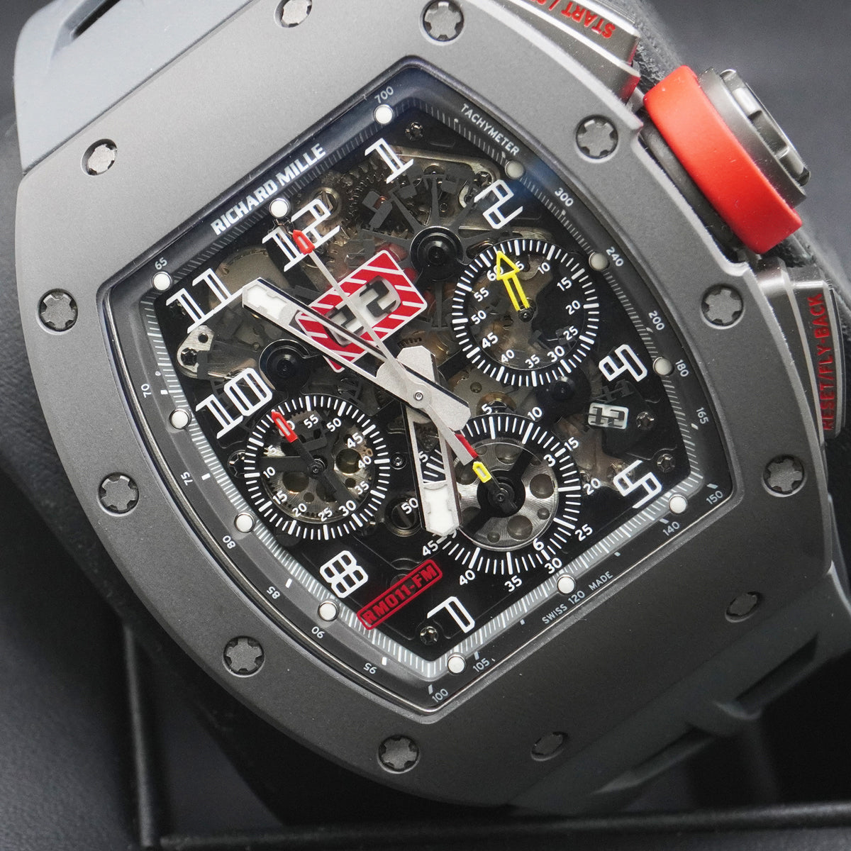 Richard Mille Chronograph RM11-FM Tantalite 50mm Openworked Dial Pre-Owned