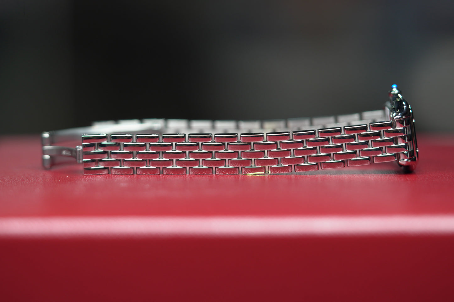 Cartier Panthère Mini 25 mm x 19 mm Silver Dial Steel Bracelet WSPN0012