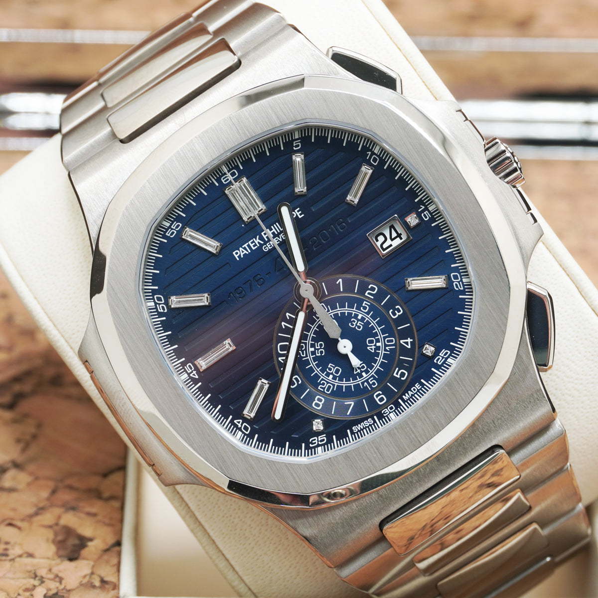 Patek Philippe 40th Anniversary Edition Nautilus Grand Complications 44mm 5976/1G Blue Dial