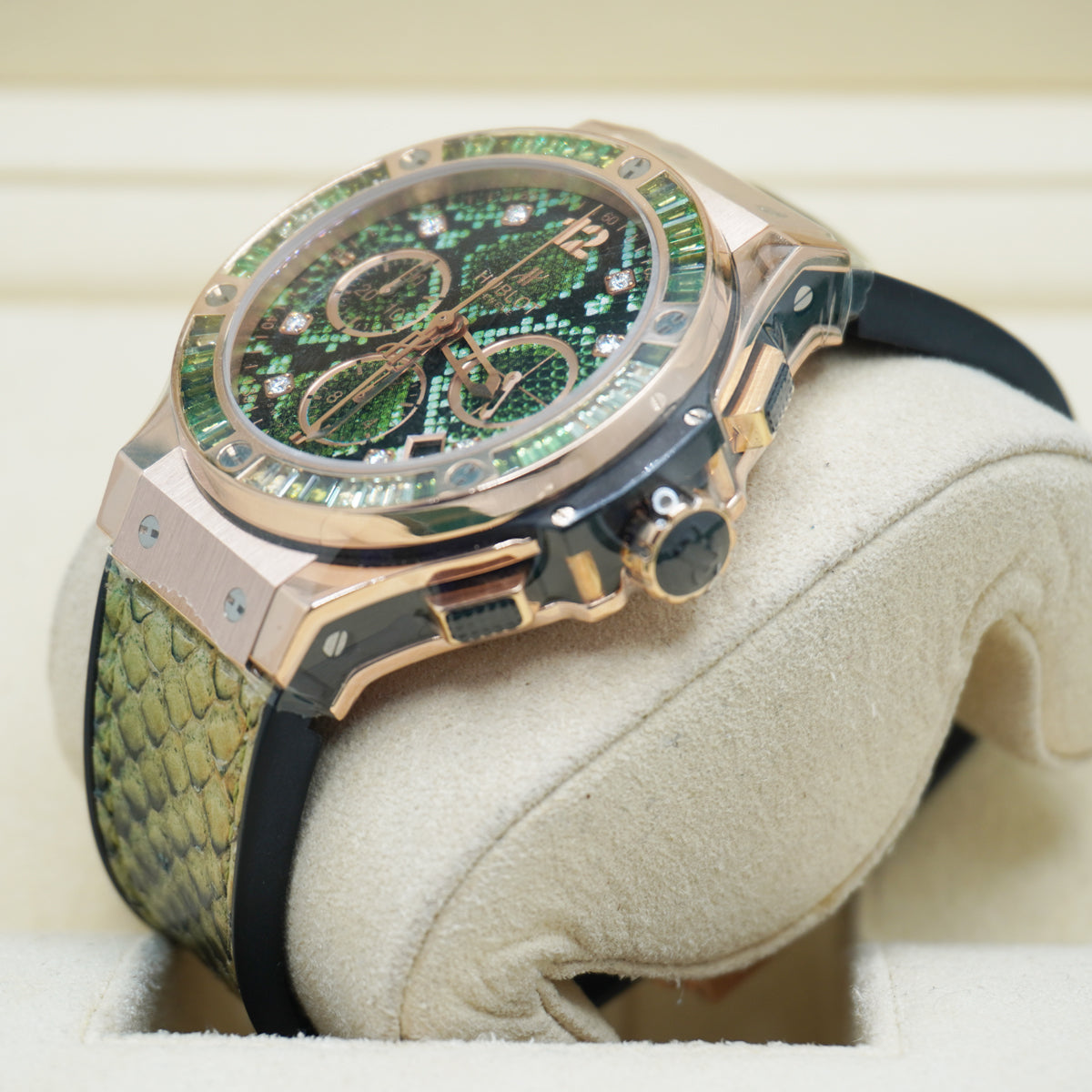 Hublot Limited Edition Big Bang Boa Bang 41mm 341.PX.7818.PR.1978 Green Dial Chronograph