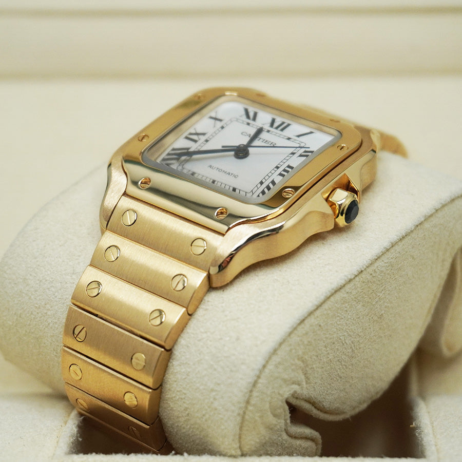 Cartier Santos Yellow Gold 35mm Medium Size WGSA0030