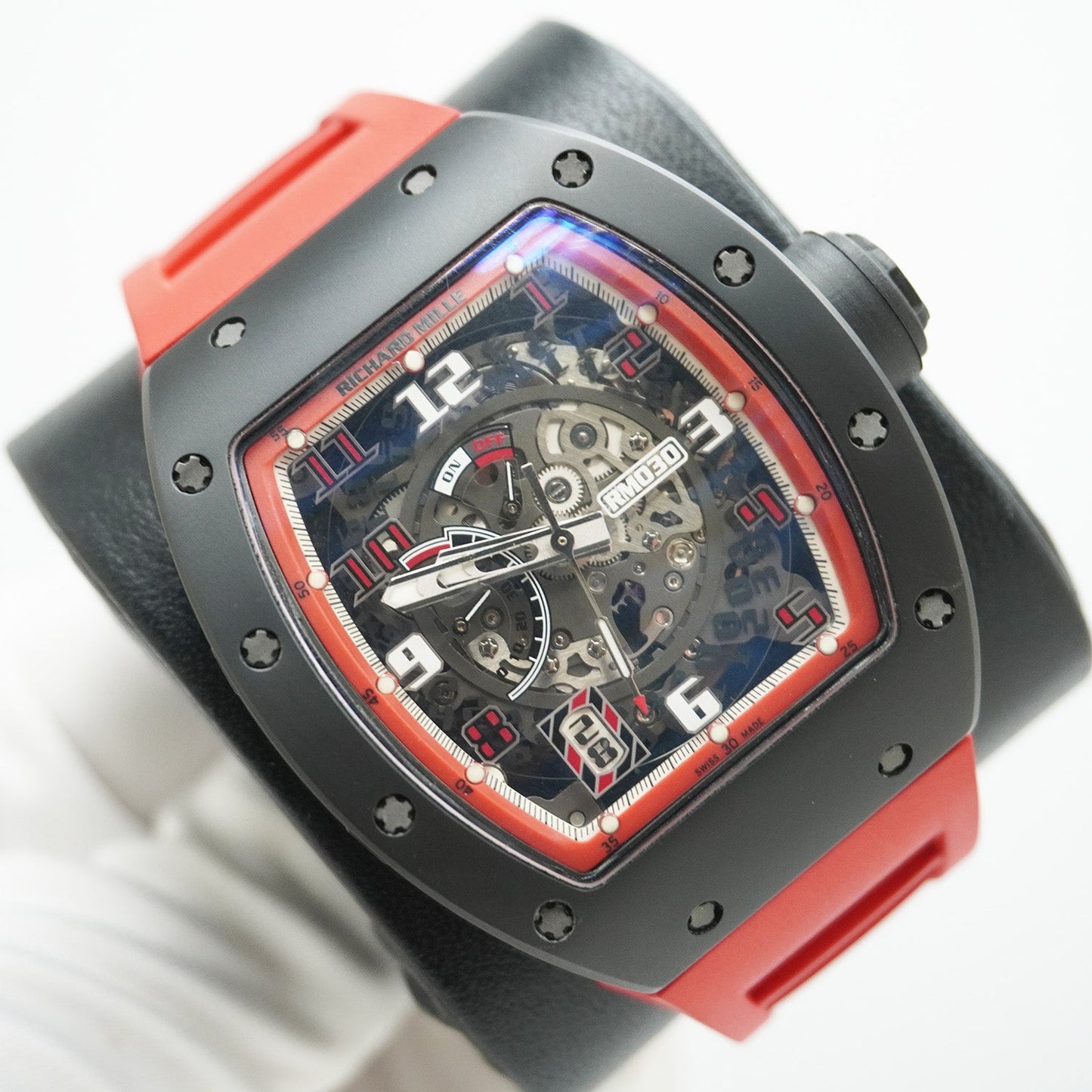 Richard Mille RM030 CA-TZP "Black Dash" Limited Edition of 50 Pieces 50mm Openworked Dial Pre-Owned