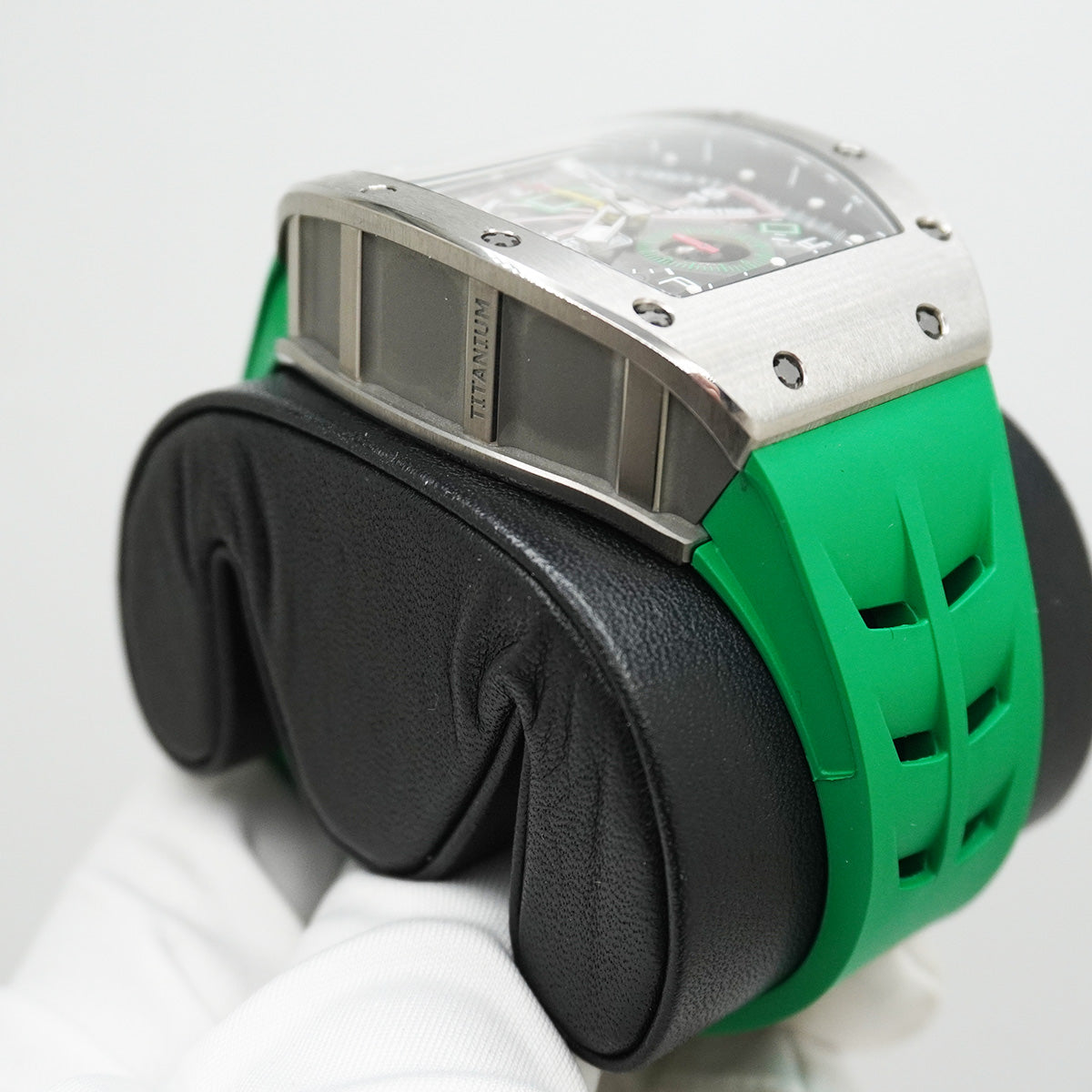 Richard Mille Chronograph RM11-01 Titanium "Roberto Mancini" 50mm Openworked Dial