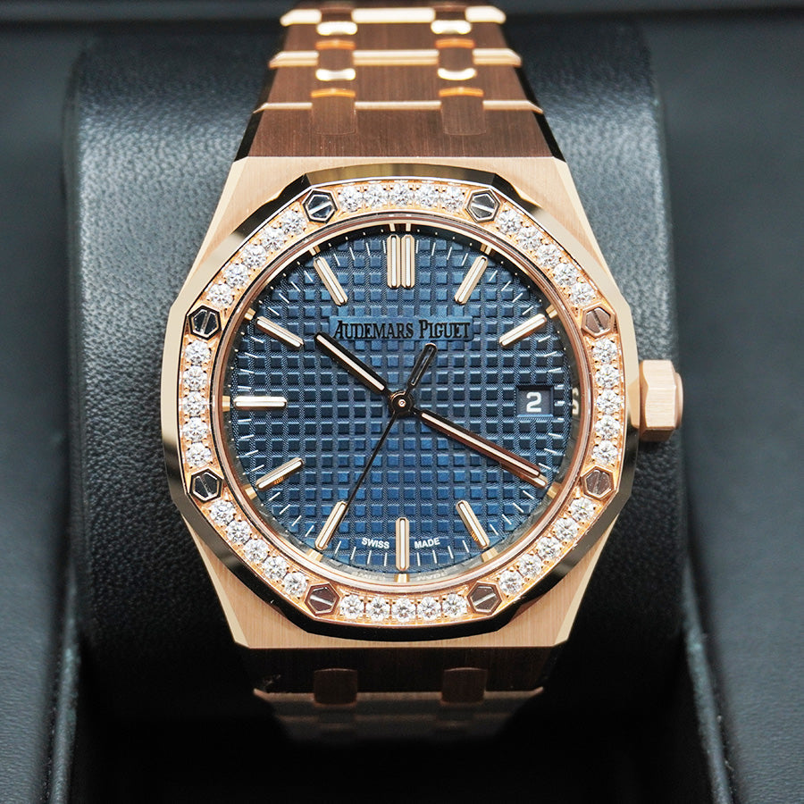 Audemars Piguet Royal Oak 37mm 15551OR.ZZ.1356OR.05 Blue Dial